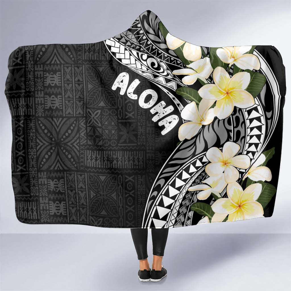 Aloha Hawaii Festive Hooded Blanket Frangipani Lace Classic