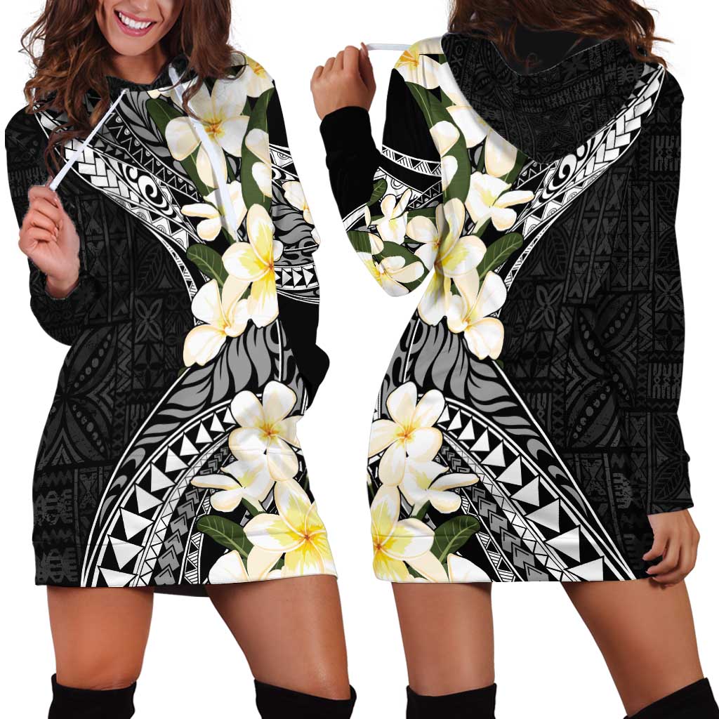 Aloha Hawaii Festive Hoodie Dress Frangipani Lace Classic
