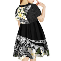 Aloha Hawaii Festive Kid Short Sleeve Dress Frangipani Lace Classic