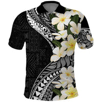Aloha Hawaii Festive Polo Shirt Frangipani Lace Classic