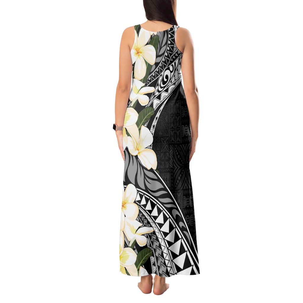Aloha Hawaii Festive Tank Maxi Dress Frangipani Lace Classic
