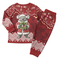 Here For A Koality Xmas Australia Abogirinal Christmas Pajama Set Santa Koala LT7 - Polynesian Pride
