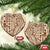 Samoa Tapa Ceramic Ornament Siapo Mix Tatau Patterns LT7 Heart Beige - Polynesian Pride