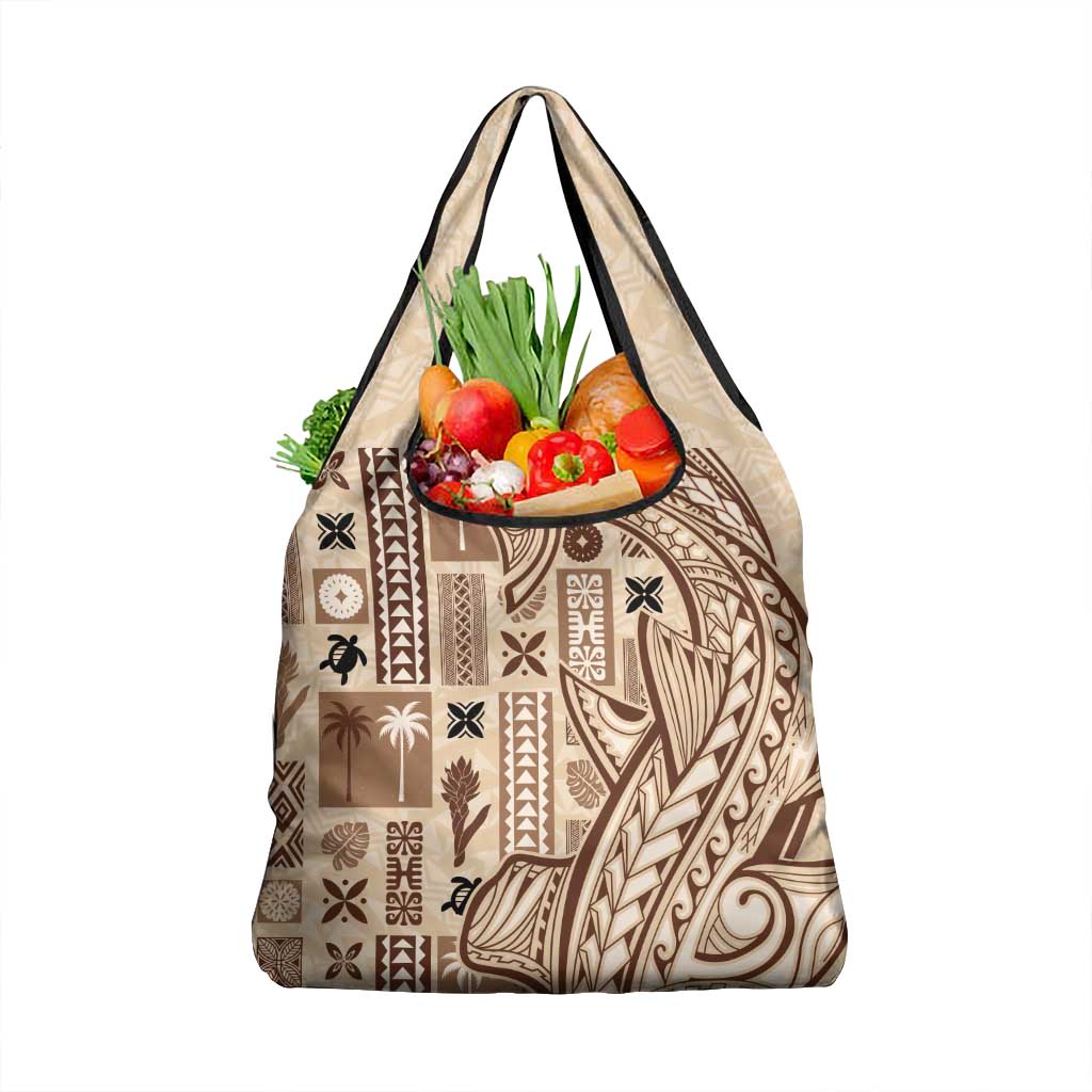 Samoa Tapa Grocery Bag Siapo Mix Tatau Patterns