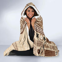 Samoa Tapa Hooded Blanket Siapo Mix Tatau Patterns LT7 - Polynesian Pride