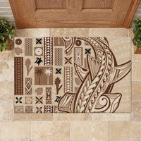 Samoa Tapa Rubber Doormat Siapo Mix Tatau Patterns LT7 - Polynesian Pride