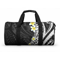 Hawaii Aloha Duffle Bag Plumeria Vintage - Black