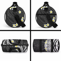 Hawaii Aloha Duffle Bag Plumeria Vintage - Black