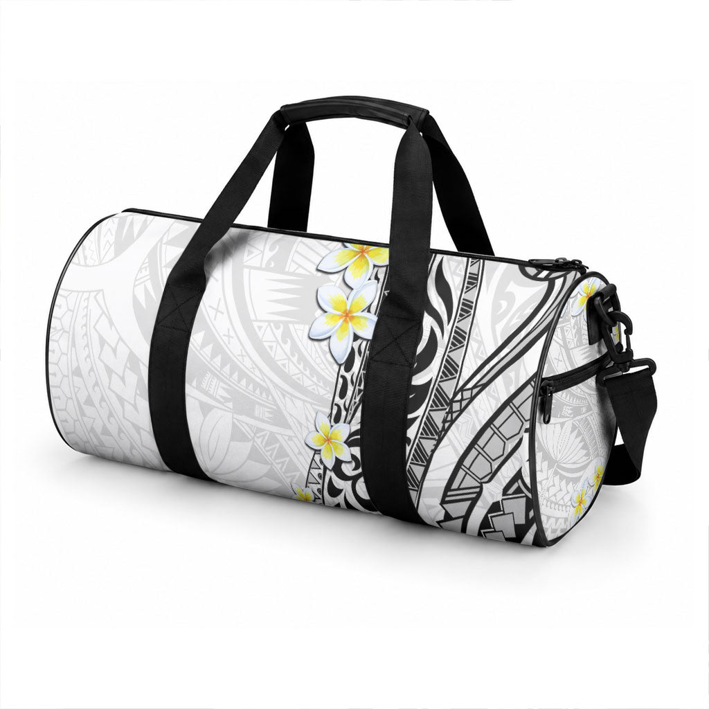 Hawaii Aloha Duffle Bag Plumeria Vintage - White