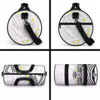 Hawaii Aloha Duffle Bag Plumeria Vintage - White