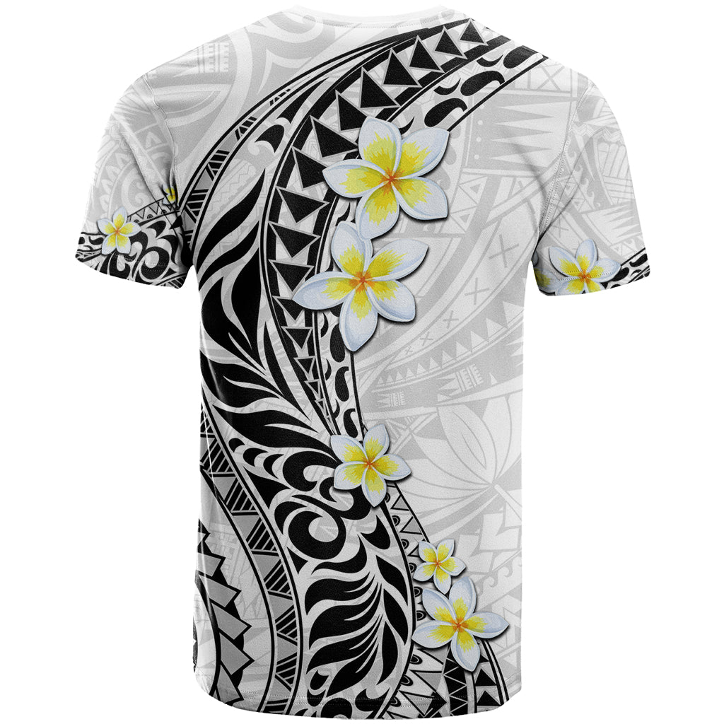 Hawaii Aloha T Shirt Plumeria Vintage - White LT7 - Polynesian Pride
