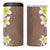 Hawaii Aloha 4 in 1 Can Cooler Tumbler Plumeria Vintage - Beige