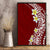 Hawaii Aloha Canvas Wall Art Plumeria Vintage - Crimson LT7 - Polynesian Pride