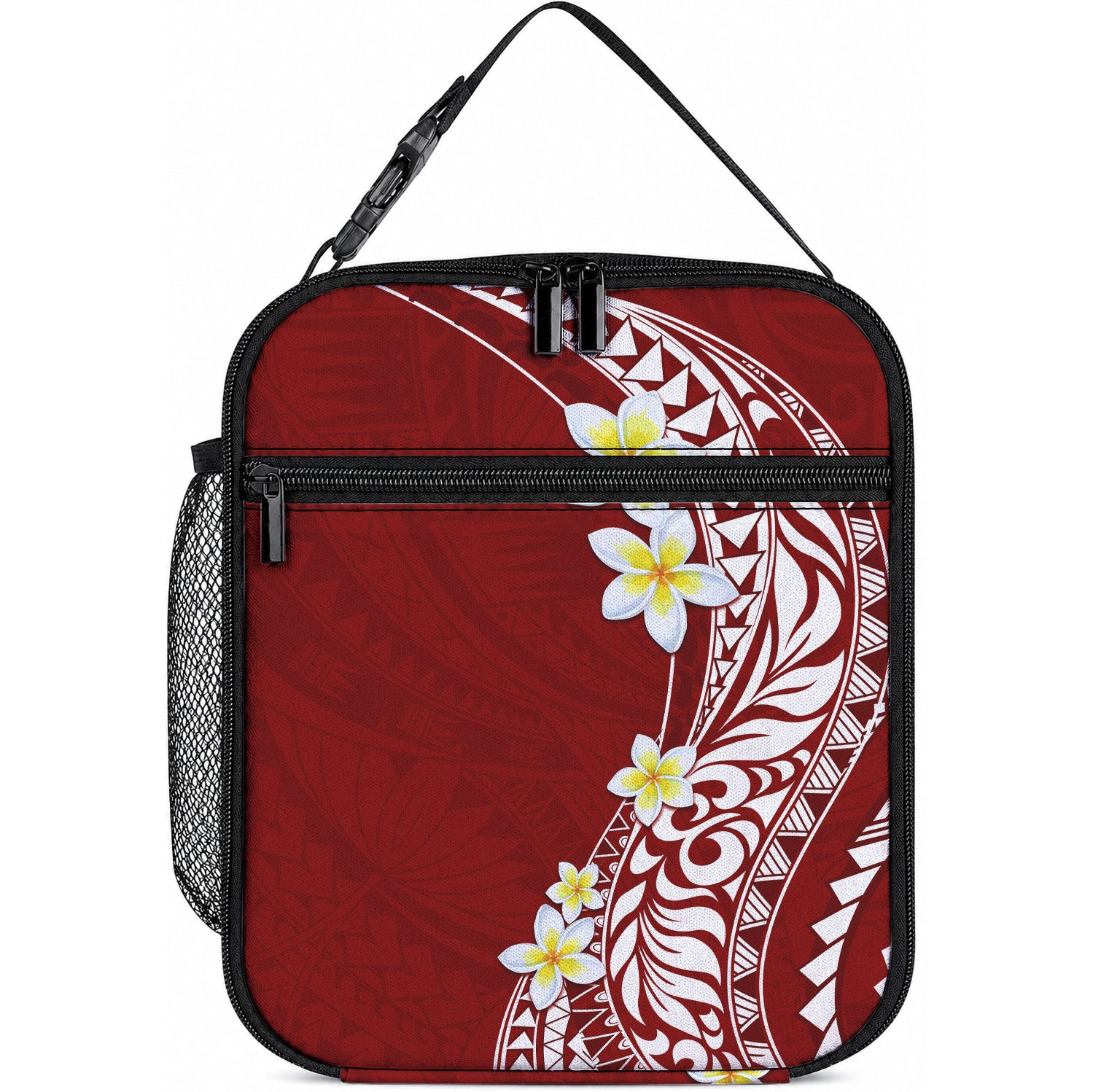 Hawaii Aloha Lunch Bag Plumeria Vintage - Crimson