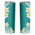 Hawaii Aloha Skinny Tumbler Plumeria Vintage - Teal