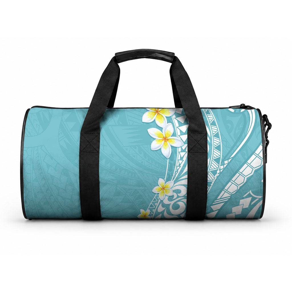 Hawaii Aloha Duffle Bag Plumeria Vintage - Turquoise