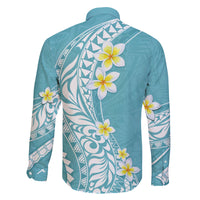 Hawaii Aloha Family Matching Mermaid Dress and Hawaiian Shirt Plumeria Vintage - Turquoise LT7 - Polynesian Pride