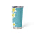 Hawaii Aloha Tumbler Cup Plumeria Vintage - Turquoise