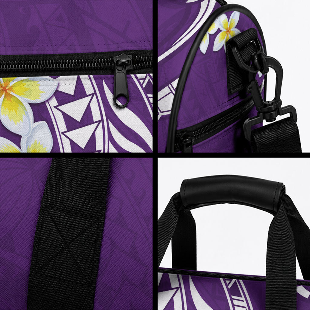 Hawaii Aloha Duffle Bag Plumeria Vintage - Violet