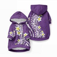 Hawaii Aloha Pet Hoodie Plumeria Vintage - Violet