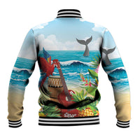 Aloha Honolulu Festival Baseball Jacket Ukulele By The Shore LT7 - Polynesian Pride