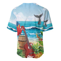 Aloha Honolulu Festival Baseball Jersey Ukulele By The Shore LT7 - Polynesian Pride