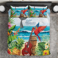 Aloha Honolulu Festival Bedding Set Ukulele By The Shore