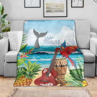 Aloha Honolulu Festival Blanket Ukulele By The Shore