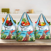 Aloha Honolulu Festival Grocery Bag Ukulele By The Shore LT7 3-pack One Size Art - Polynesian Pride