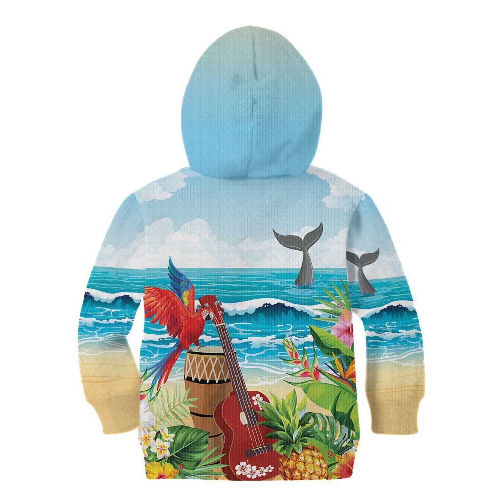 Aloha Honolulu Festival Kid Hoodie Ukulele By The Shore