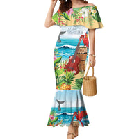 Aloha Honolulu Festival Mermaid Dress Ukulele By The Shore LT7 Women Art - Polynesian Pride