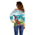 Aloha Honolulu Festival Off Shoulder Sweater Ukulele By The Shore