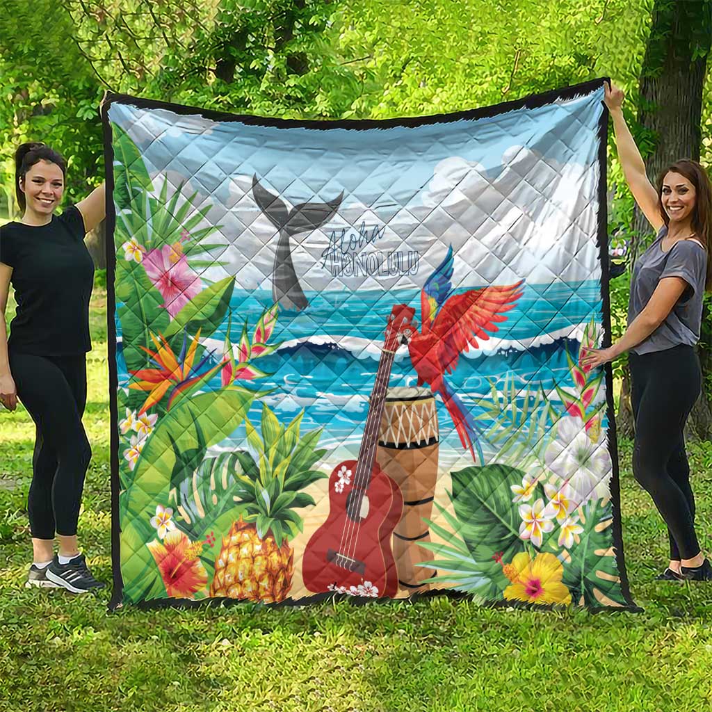 Aloha Honolulu Festival Quilt Ukulele By The Shore LT7 - Polynesian Pride