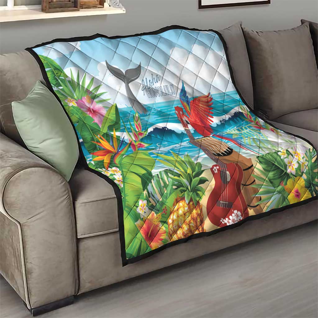 Aloha Honolulu Festival Quilt Ukulele By The Shore LT7 - Polynesian Pride