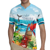 Aloha Honolulu Festival Rugby Jersey Ukulele By The Shore LT7 - Polynesian Pride