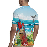 Aloha Honolulu Festival Rugby Jersey Ukulele By The Shore LT7 - Polynesian Pride