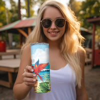 Aloha Honolulu Festival Skinny Tumbler Ukulele By The Shore LT7 - Polynesian Pride