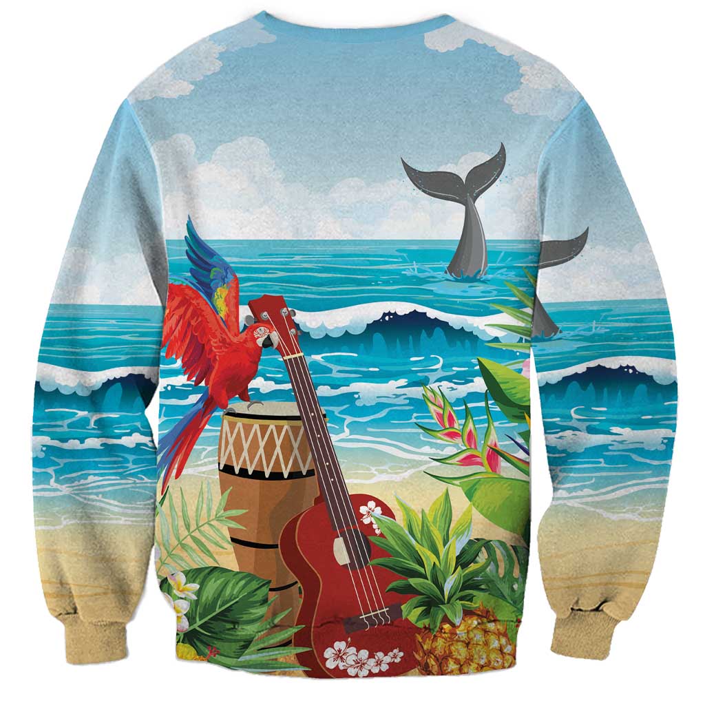 Aloha Honolulu Festival Sweatshirt Ukulele By The Shore LT7 - Polynesian Pride