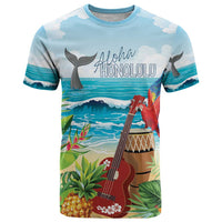 Aloha Honolulu Festival T Shirt Ukulele By The Shore LT7 Art - Polynesian Pride