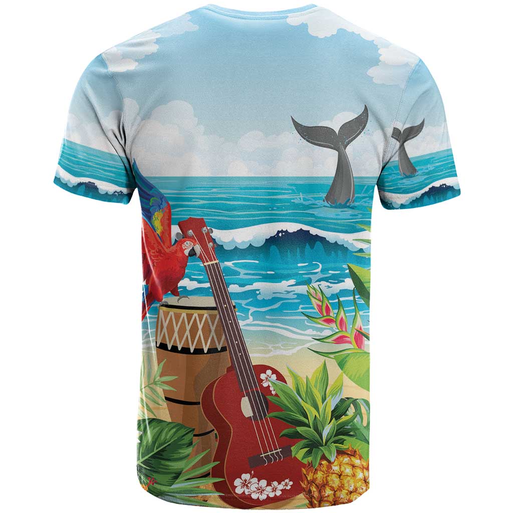 Aloha Honolulu Festival T Shirt Ukulele By The Shore LT7 - Polynesian Pride