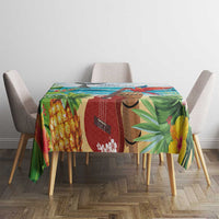 Aloha Honolulu Festival Tablecloth Ukulele By The Shore LT7 - Polynesian Pride