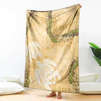 Aloha Honolulu Festival Blanket Hawaii Kapa Mix Flowers Lei LT7 - Polynesian Pride