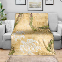 Aloha Honolulu Festival Blanket Hawaii Kapa Mix Flowers Lei LT7 - Polynesian Pride