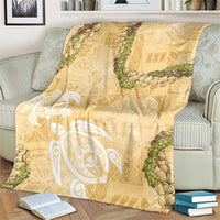 Aloha Honolulu Festival Blanket Hawaii Kapa Mix Flowers Lei LT7 - Polynesian Pride