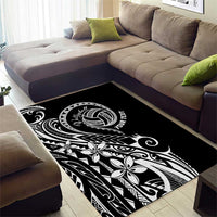 Polynesia Beach Volleyball Personalized Area Rug Basic