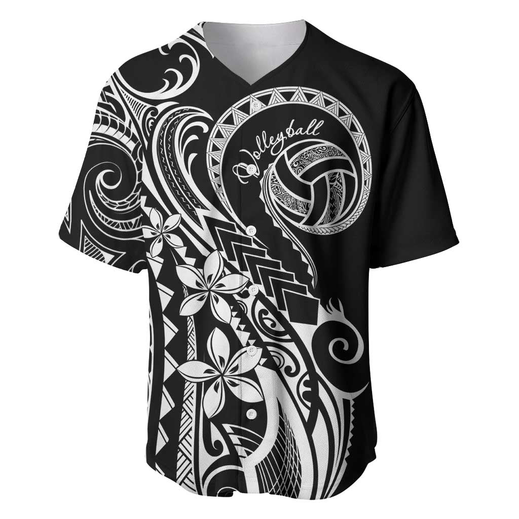 Polynesia Beach Volleyball Personalized Baseball Jersey Basic LT7 Black - Polynesian Pride