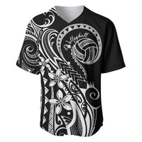 Polynesia Beach Volleyball Personalized Baseball Jersey Basic LT7 Black - Polynesian Pride