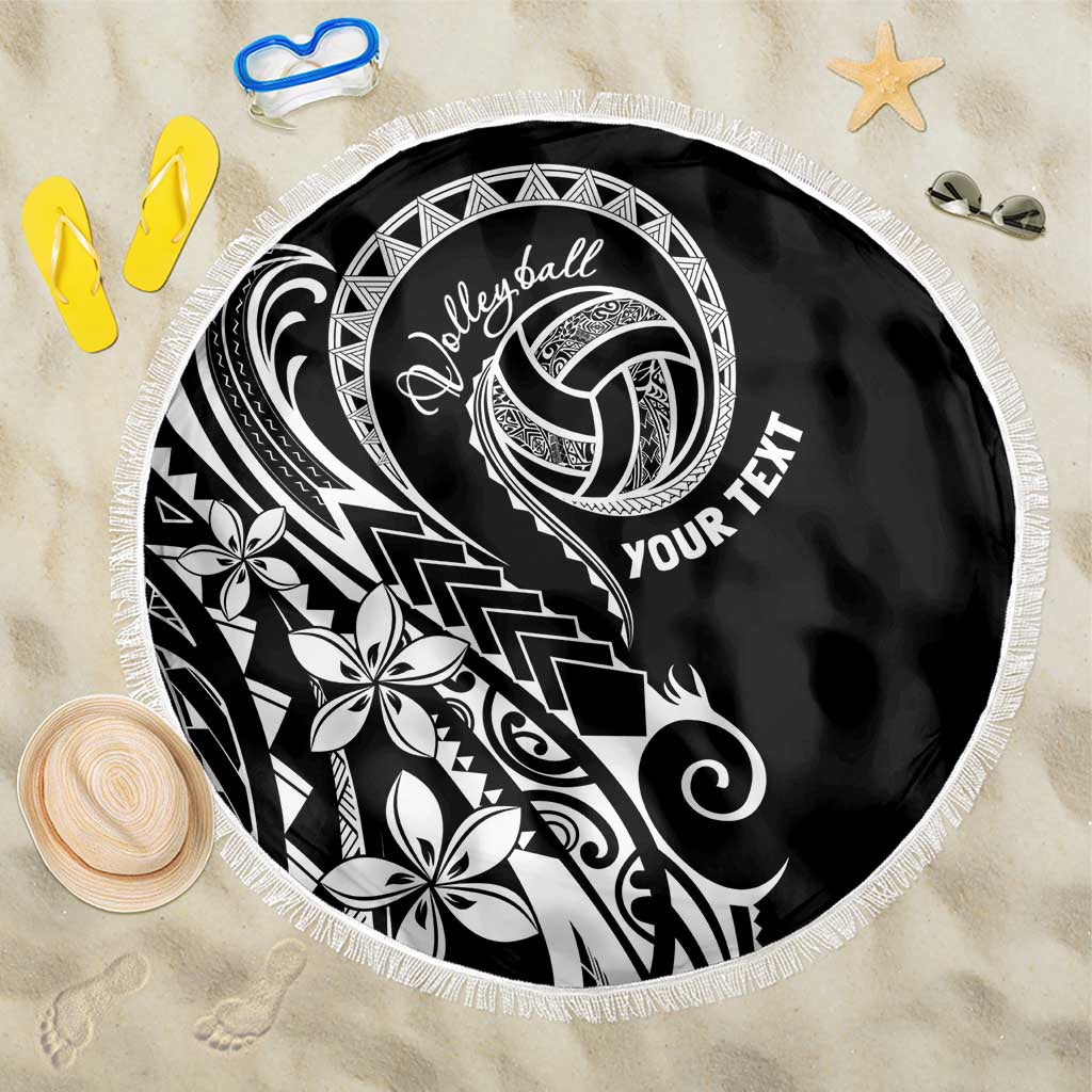 Polynesia Beach Volleyball Personalized Beach Blanket Basic