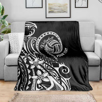 Polynesia Beach Volleyball Personalized Blanket Basic