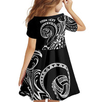 Polynesia Beach Volleyball Personalized Family Matching Mermaid Dress and Hawaiian Shirt Basic